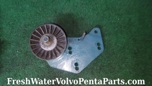Volvo Penta KAD44 P-C upper tensioner pulley & Bracket 3582166 and  3582324 tensioner
