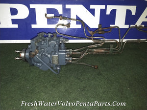 Volvo Penta TAMD40 B Fuel Injection Pump with Fuel lines 867739 ,867756, 867766