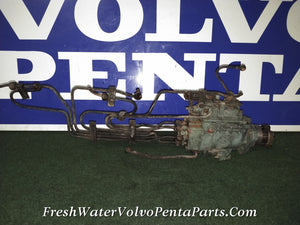 VOLVO PENTA TAMD40 B FUEL INJECTION PUMP WITH FUEL LINES 867739 ,867756, 867766